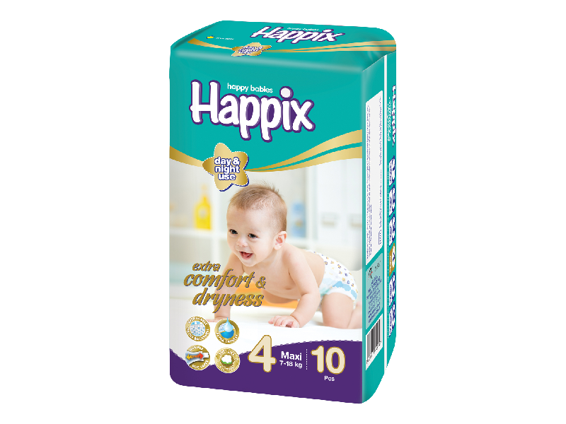 Happix Baby Diaper 4 Maxi 7-18 Kg