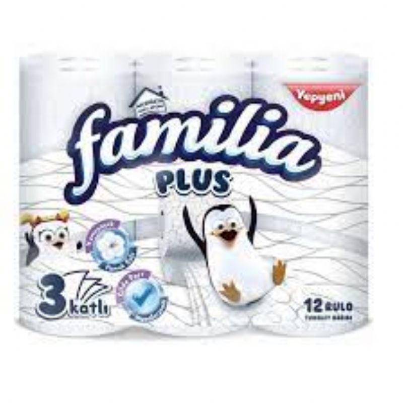 Familia Plus Toilet Paper 3 Ply 12 Rolls