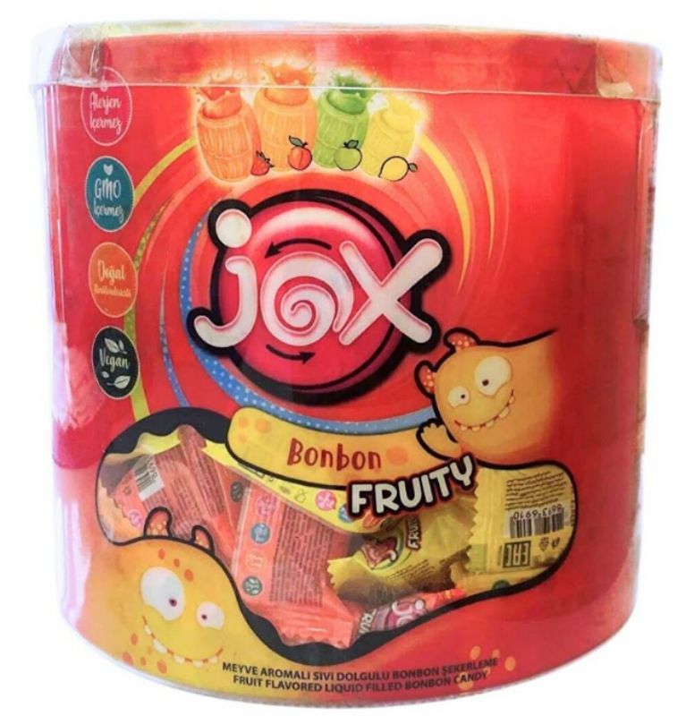 JOX FRUIT FLAVORED LIQUID FILLED BONBON CANDY