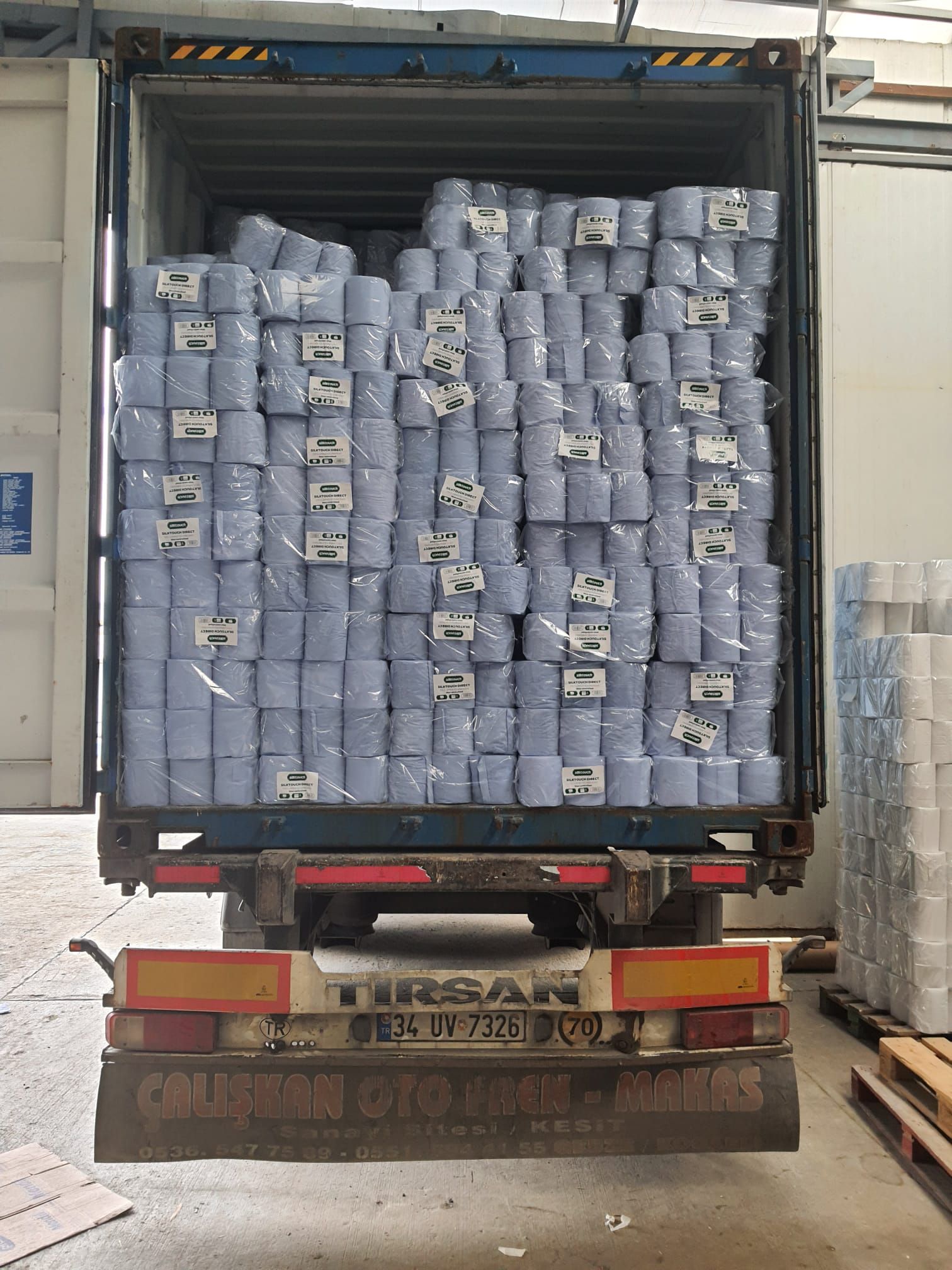 Blue Roll Centrf. Towel Paper Exports to the UK